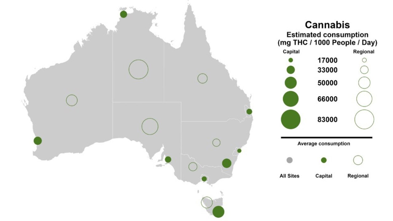 Source: ACIC Report 18 of the National Wastewater Drug Monitoring Program