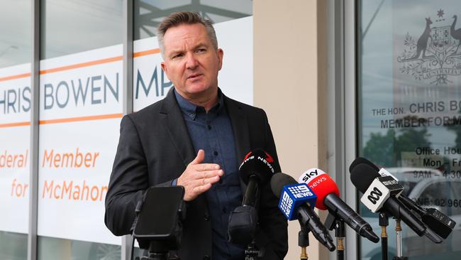 Climate Change Minister Chris Bowen should be doing cartwheels after 1000 Australians were told on Tuesday they’re out of a job. Picture: Gaye Gerard