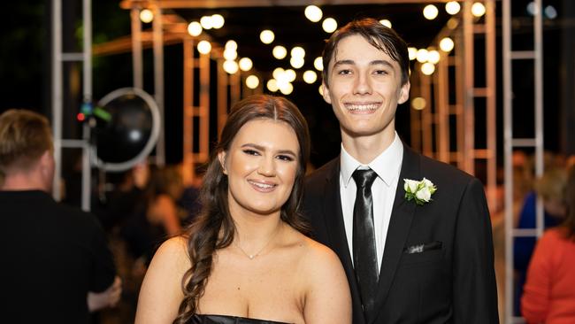 Yvette Willensen and Hunter Potts at St Hilda's year 12 formal. Photo: Celeste Humphrey