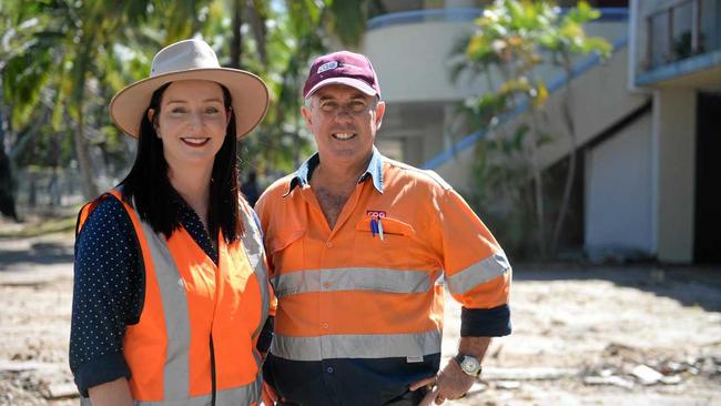 Member for Keppel Brittany Lauga and CQG Consulting&#39;s Andrew Brown at Great Keppel Island Resort. Picture: Allan Reinikka ROK170818akeppel1