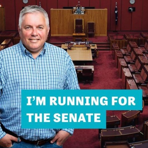 A screenshot showing part of one of Senator Rex Patrick’s ads.