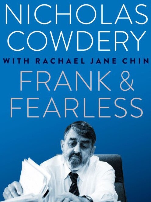 Mr Cowdery’s book Frank &amp; Fearless.