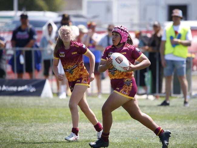 Koori Knockout - Day 4 Girls 15s GF Newcastle Yowies v Central West Maliyan Monday, 7 October 2024 Hereford St, Bathurst NSW 2795, Australia, Picture Warren Gannon Photography