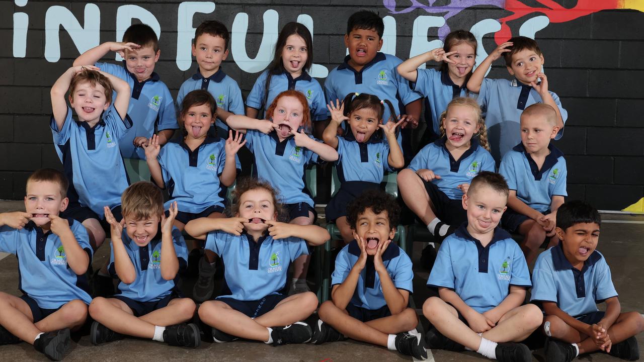 My First Year: Ormeau State School Prep E. Back row: Benji, Luka, Ruby, Jaxson, Isabella, Arlo. Middle row: Pymm, Zariah, Brooklyn, Avia-Rose, Freya, Owen. Front row: Vinny, Lucas, Elodie, Adam, Kash, Ryaan. Picture Glenn Hampson