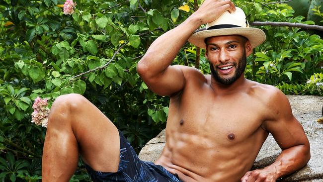 Josh Gibson goes shirtless on I'm A Celebrity ... Get Me Out Of Here. Picture: Channel 10