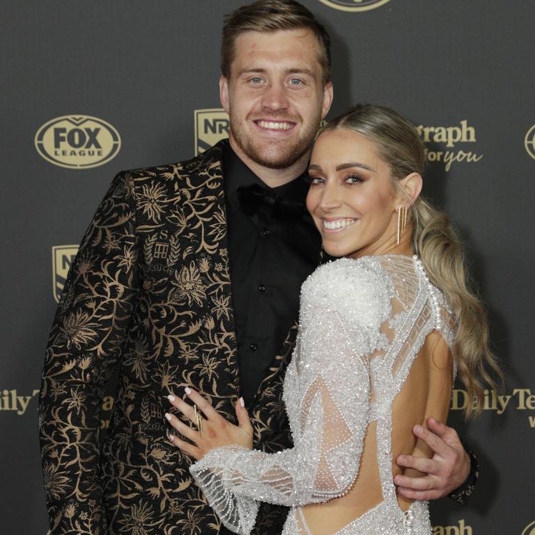 Cameron Munster and his partner, Bianca McMahon.