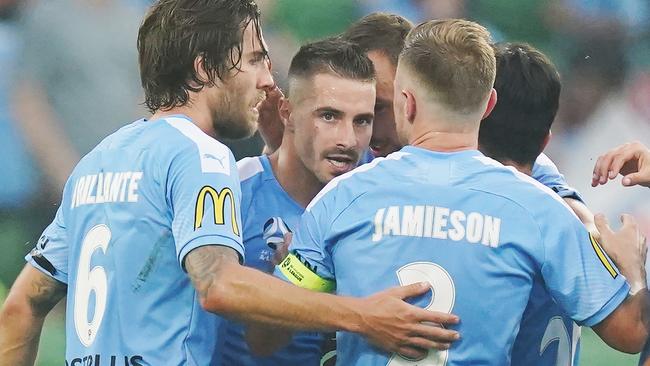 Jamie MacLaren has been playing for City since 2019. (AAP Image/Michael Dodge)