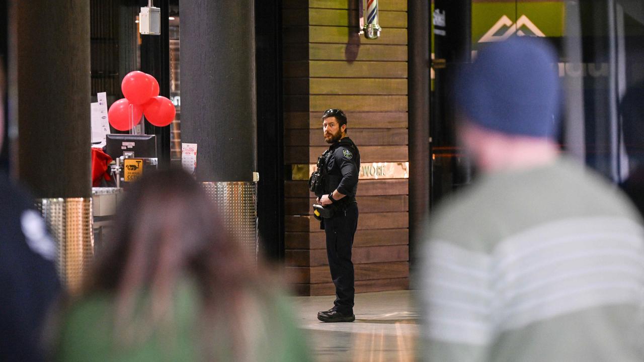 Westfield Marion went into lockdown earlier this year after reports of teens armed with machetes inside the shopping centre. Picture: NewsWire / Brenton Edwards