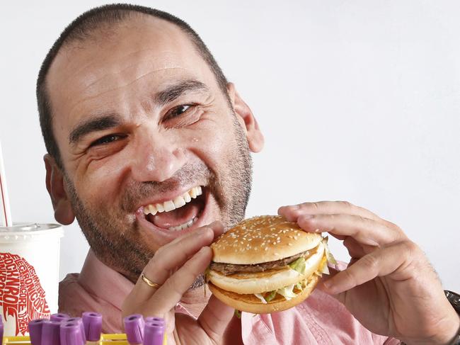 Diabetes Australia spokesperson rofessor Sof Andrikopoulos, who in 2015 oversaw a study in which people consumed Big Macs and different drinks to see what effect it had on their body. Picture: David Caird