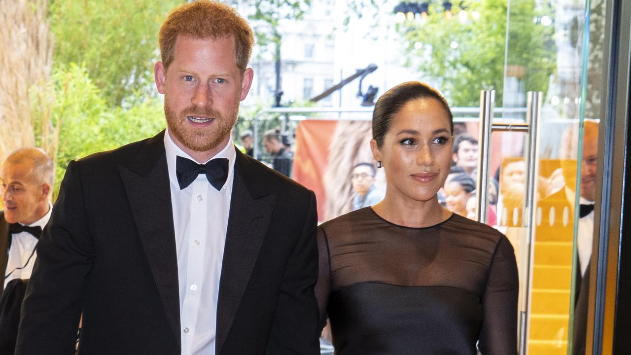 The couple at the Lion King premiere in London earlier this week. Picture: Niklas Halle'n-WPA Pool/Getty Images