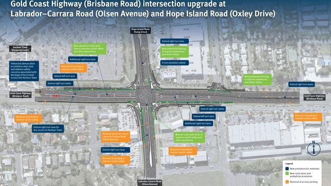 Dept of Transport and Main Roads image of how the junction will look after the upgrade.