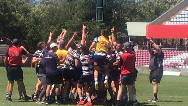 Brothers colts celebrate a stunning upset win.