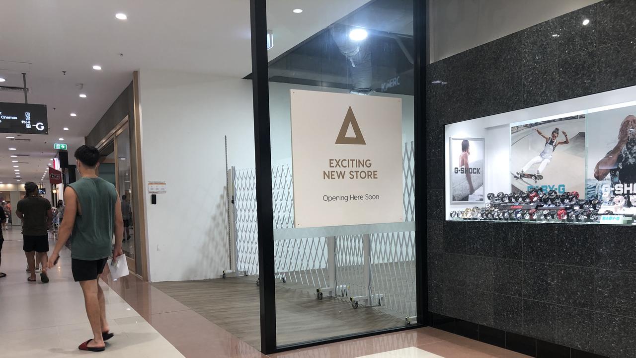 Empty stores thoughout the Australia Fair shopping centre at Southport. Picture Glenn Hampson