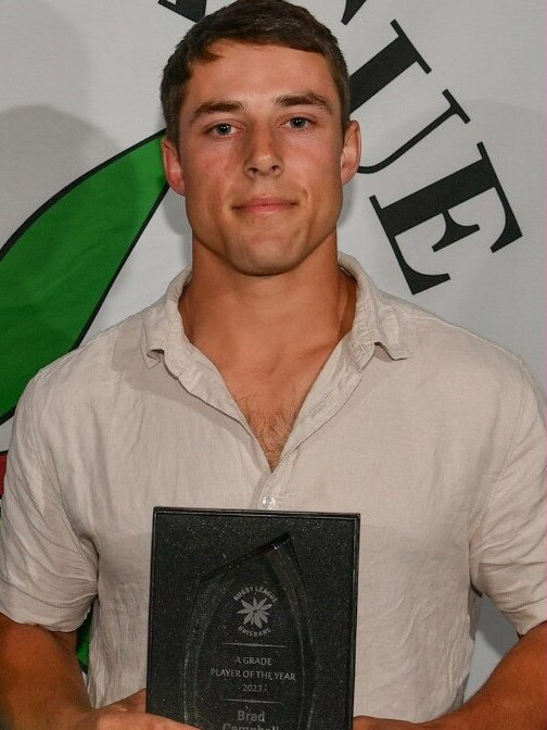 Brad Campbell took home the BRL's Player of the Year award. Picture: Brisbane Rugby League Facebook.