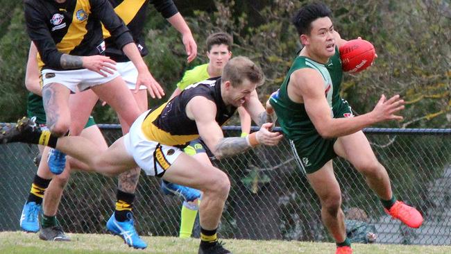 Wantirna South’s Lincoln Wong was again among the best on Saturday. Picture: Wantirna South FC