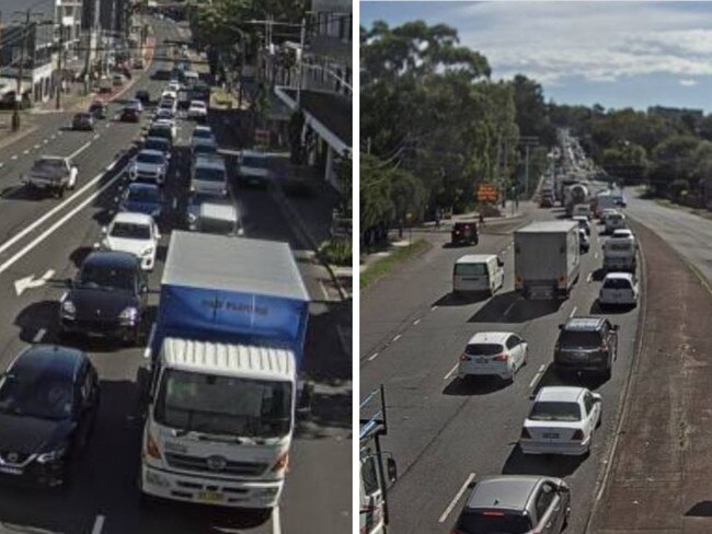 Traffic is backed up in Sydney. Picture: Supplied