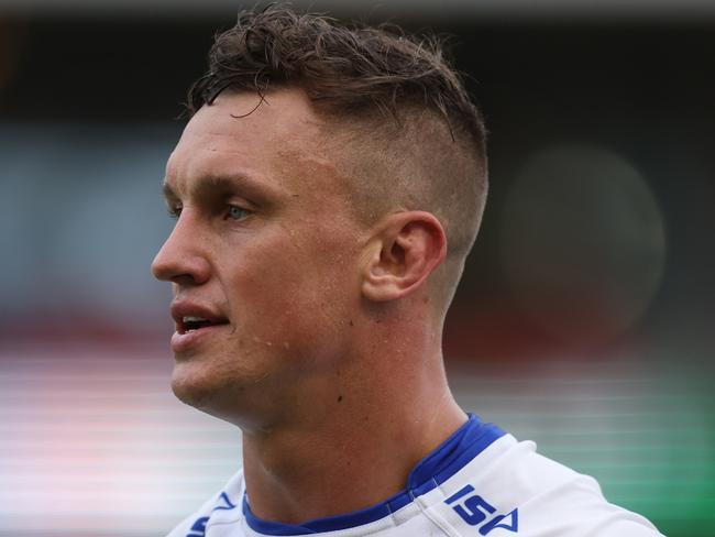 NEWCASTLE, AUSTRALIA - MARCH 26: Jack Wighton of the Raiders is sent off during the round four NRL match between Newcastle Knights and Canberra Raiders at McDonald Jones Stadium on March 26, 2023 in Newcastle, Australia. (Photo by Scott Gardiner/Getty Images)