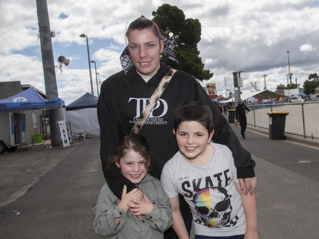 Elijah Butler, Wayne Butler, Kylie Barker Mildura Show 2024. Picture: Noel Fisher