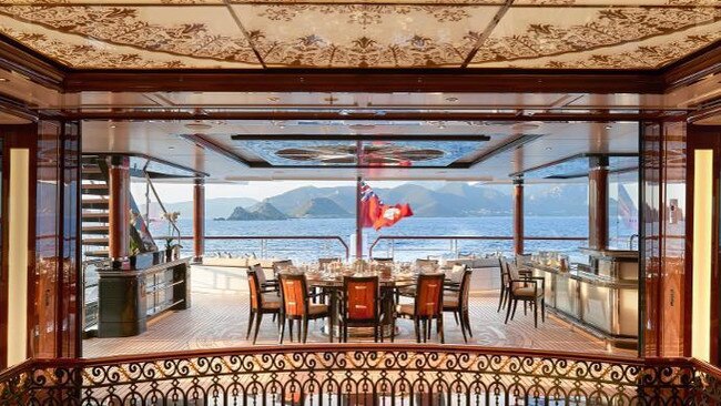The motor yacht can accommodate 16 guests in 8 cabins. Picture: Supplied