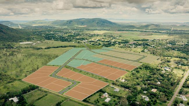 Aerial view of the layout of Allendale Estate at Alligator Creek. Picture: Maidment Group.