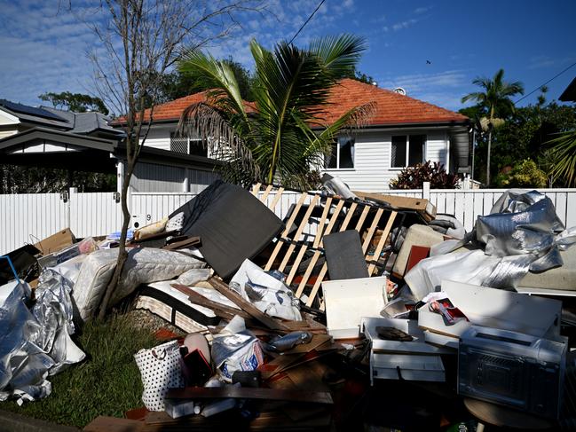 Flood debris in Brisbane early this year