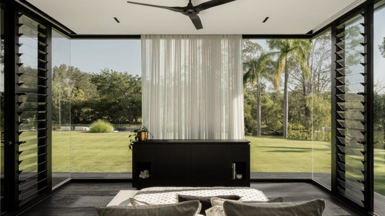 Extensive glazing frames golf course views