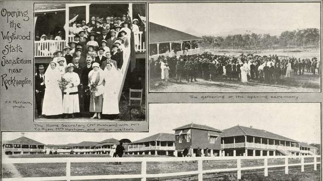 Historic photos of the opening of Huxham Sanitorium in 1919.