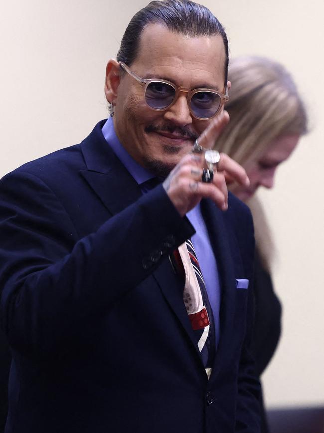 US actor Johnny Depp arrives at the Fairfax County Circuit Courthouse in Fairfax, Virginia, on May 5, 2022. Picture: Jim Lo Scalzo / AFP