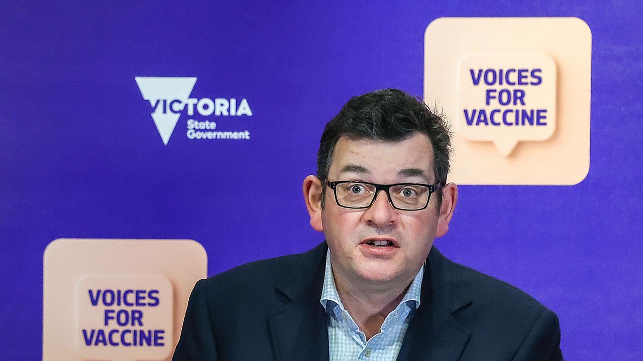 Victorian Premier Daniel Andrews has told every Victorian to come forward for a vaccine ‘now’. Picture: NCA NewsWire / Ian Currie