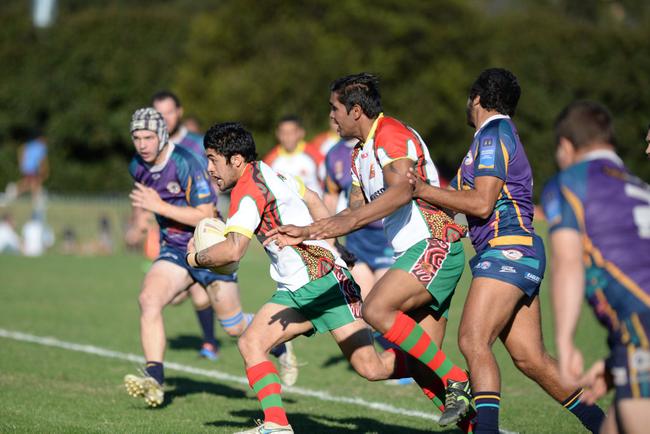 Northern United Teatte jackson in action. Northern United vs Evans Head at Crozier field in Lismore. Photo Mireille Merlet-Shaw / Northern Star. Picture: Mireille Merlet-Shaw