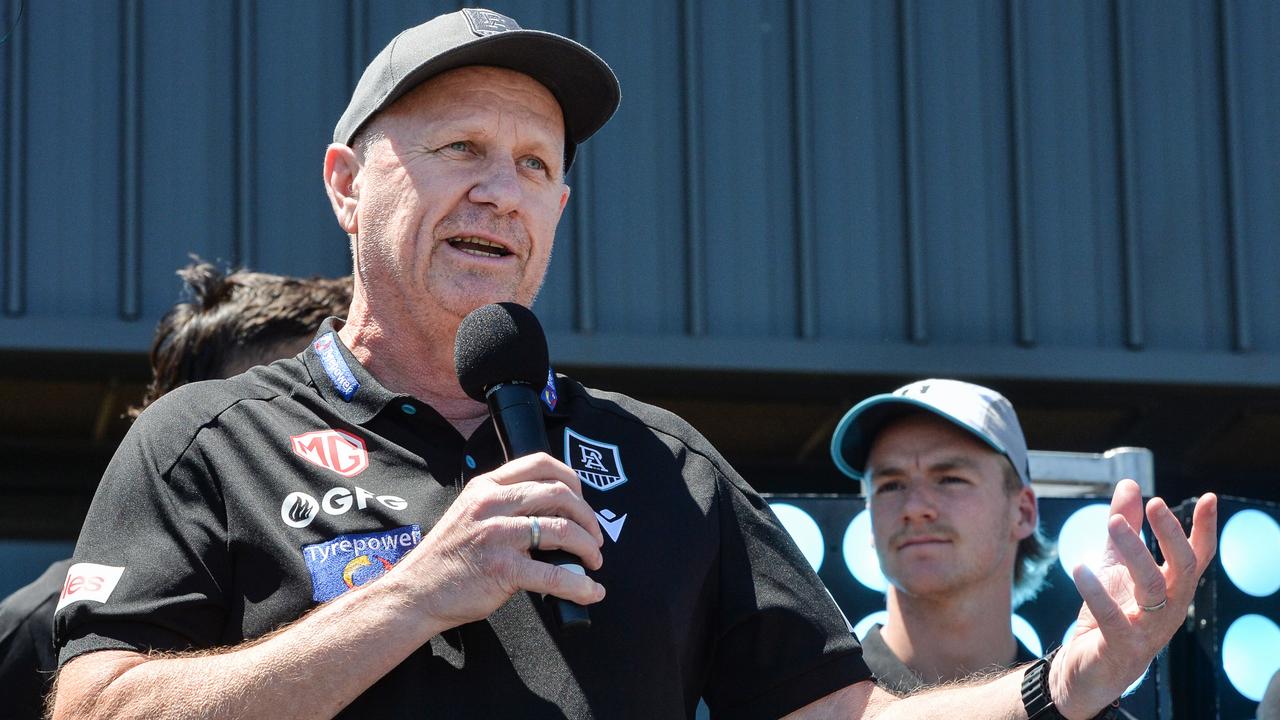 Port coach Ken Hinkley will call it quits after this season. Picture: Brenton Edwards