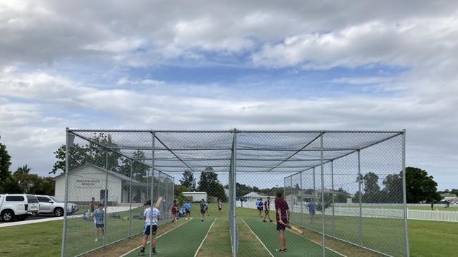 Junior cricket training at Phil Hughes Oval