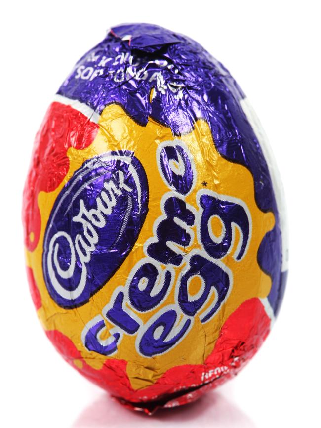 Forty-five minutes of power walking will burn off one Creme Egg.