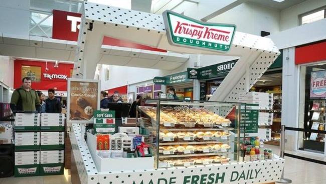 What the Krispy Kreme box concept store will look like at Parramatta.