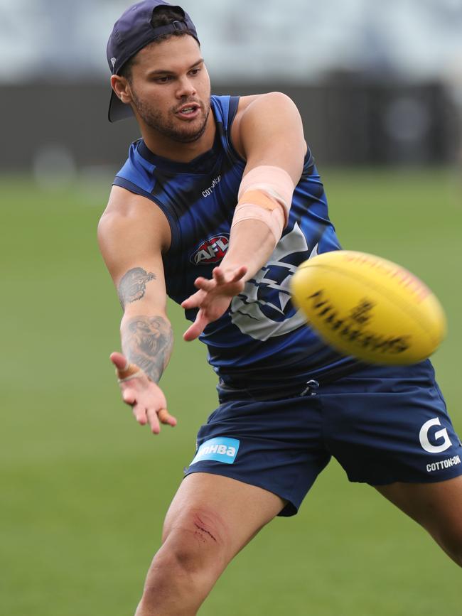 Brandan Parfitt at training. Picture: Peter Ristevski