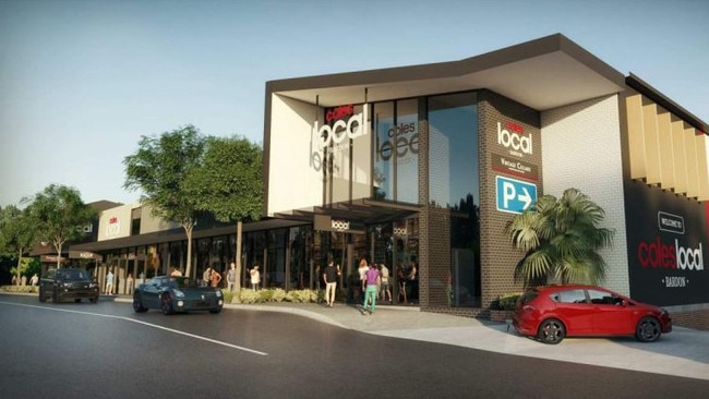 Artist's impression of how the Coles Bardon store would look from the street.