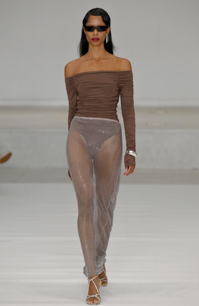 A sheer moment on the catwalk. Picture: Getty Images for AAFW