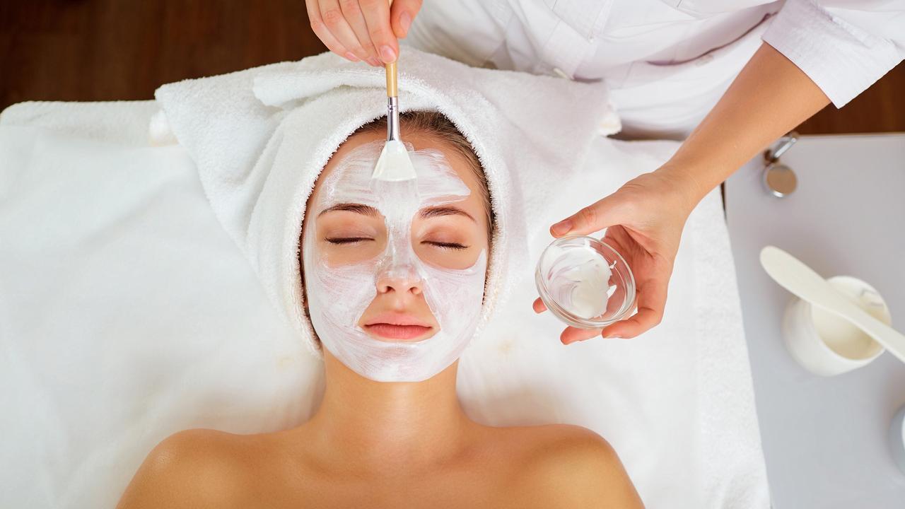 Escape. Agent Secrets, Paul Ewart, 30 September 2018 - Woman in mask on face in spa beauty salon. Picture: istock