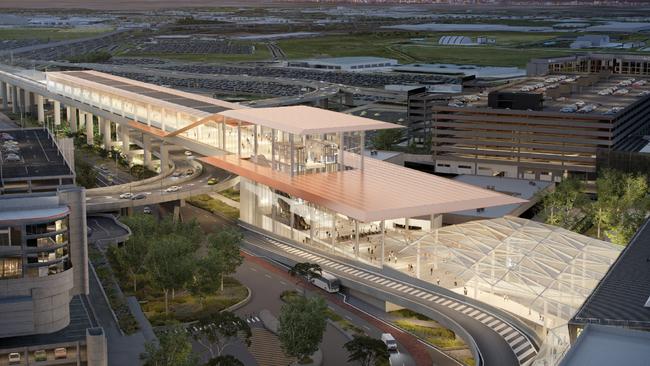 The Melbourne Airport Rail Link project was stalled pending a federal review, but the director is still pocketing a large sum.