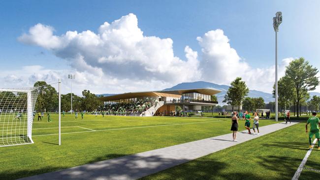 Football Tasmania pitches preferred sites for the 'Home of Football', both being in Clarence, including Wentworth Park. Picture: Supplied.