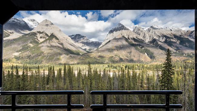 The observation deck offers one-in-a-lifetime views. Picture: Rocky Mountaineer