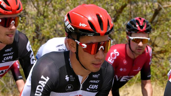 TANUNDA, AUSTRALIA - JANUARY 21: Caleb Ewan of Australia and Team Lotto-Soudal / during the 22nd Santos Tour Down Under 2020 - Stage 1 a 150km stage from Tanunda to Tanunda / TDU / @tourdownunder / #UCIWT / on January 21, 2020 in Tanunda, Australia. (Photo by Tim de Waele/Getty Images)