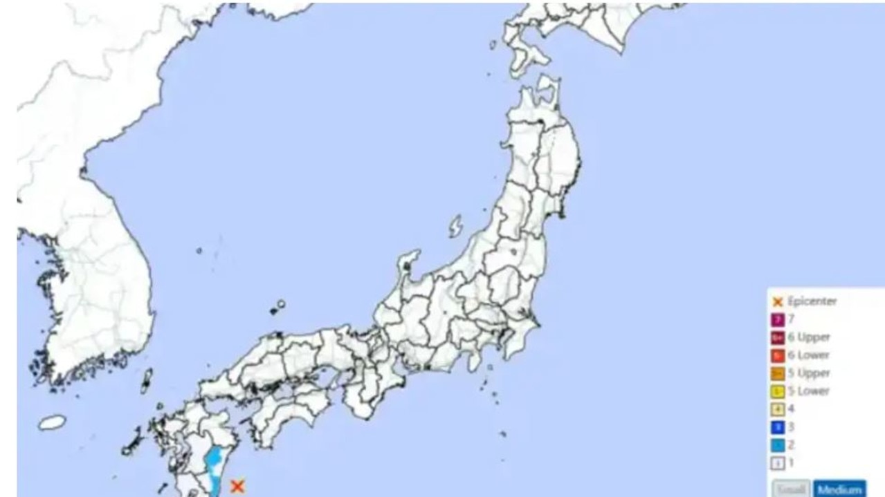 Tsunamis form after huge earthquake