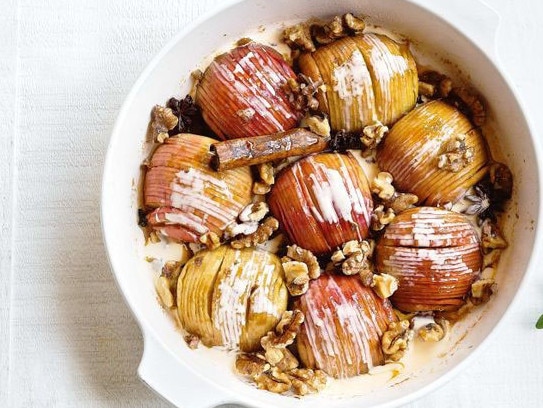 Hasselback apples. Picture: Supplied