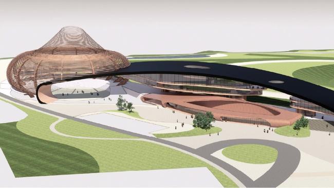 Original Concept designs for the Lockyer Valley Equine Precinct, proposed to be built at the Lockyer Valley Turf Club. Photo: Supplied