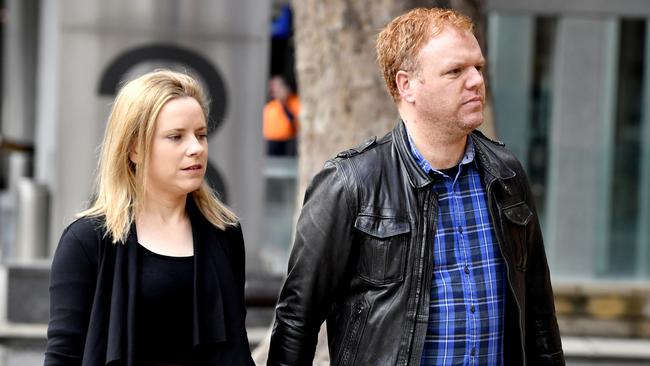 Richard Boyle outside the Adelaide Magistrates Court, where he said he would plead not guilty to all charges. Picture: AAP / Sam Wundke