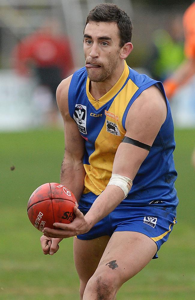 Williamstown’s Adam Marcon joins best mate Kane Lambert at Richmond. Picture: David Smith