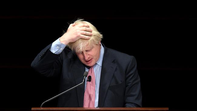 Foreign Secretary Boris Johnson speaks at the Lowy Institute. Picture: AAP.