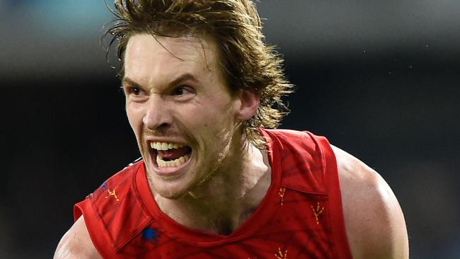 Noah Anderson has lived out every kids dream — a matchwinning goal after the siren. Picture: AFL Photos/Getty Images