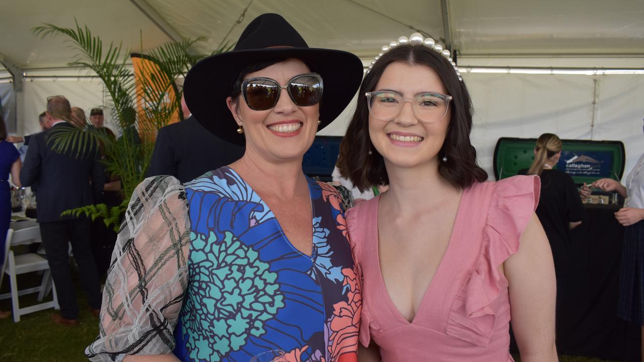 Jo and Mackenzie Winter at the 2023 Rockhampton Girls Grammar 21st Race Day.